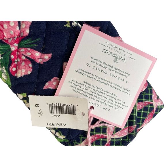 Vera Bradley Crossbody Wallet New Breast Cancer Awareness Floral - Picture 5 of 9